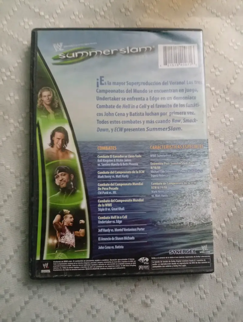 DVD WWE Summerslam 2008 Edición Especial - 2