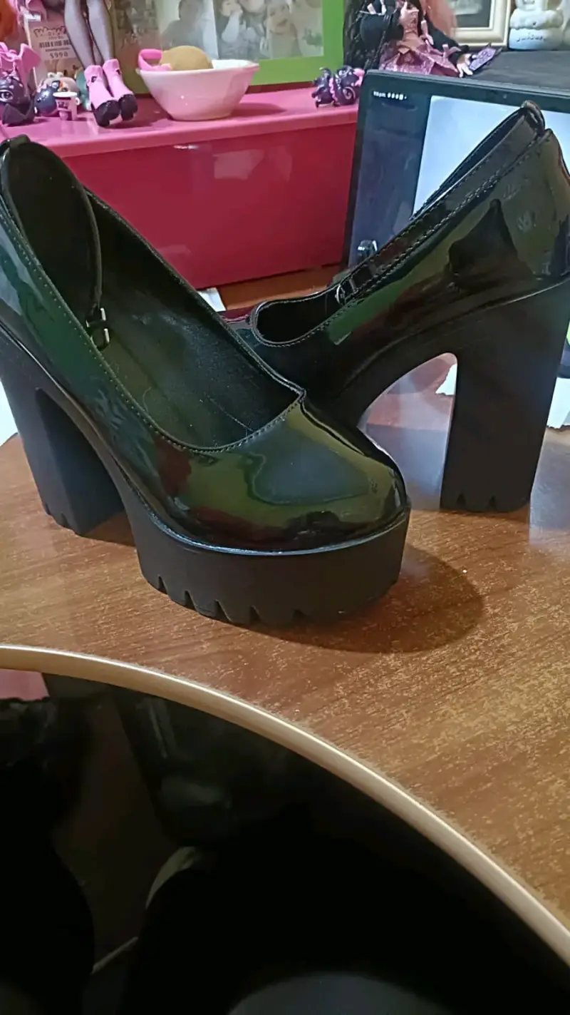 Zapatos de tacón alto negros charol - 2