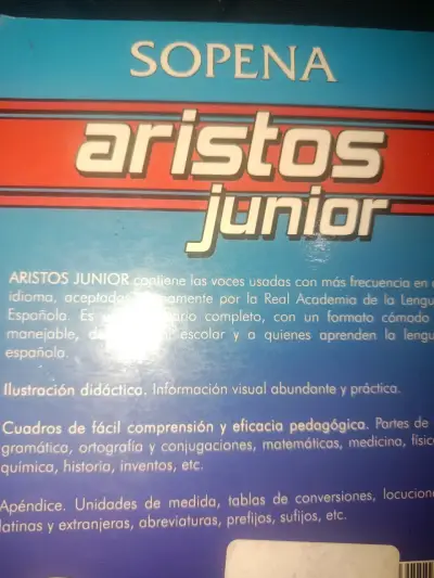 Diccionario Ilustrado Sopena Aristos Junior - miniatura 2