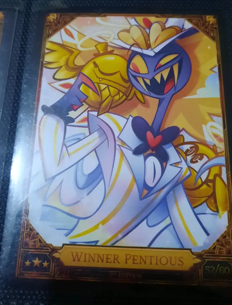 Carta Hazbin Hotel Winner Pentious 52/60 No Foil