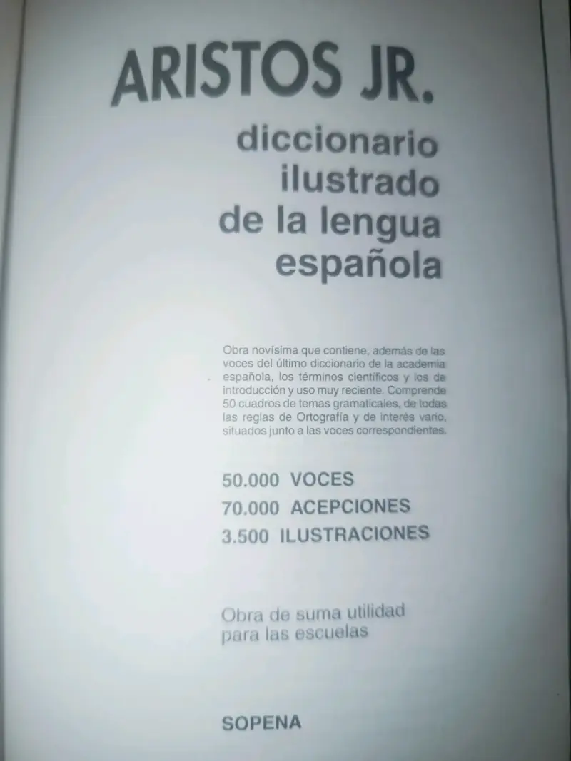 Diccionario Ilustrado Sopena Aristos Junior - 3