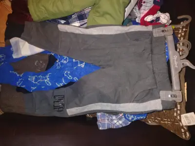 Chaqueta de cuadros para niño en tonos azules y blancos - miniatura 3