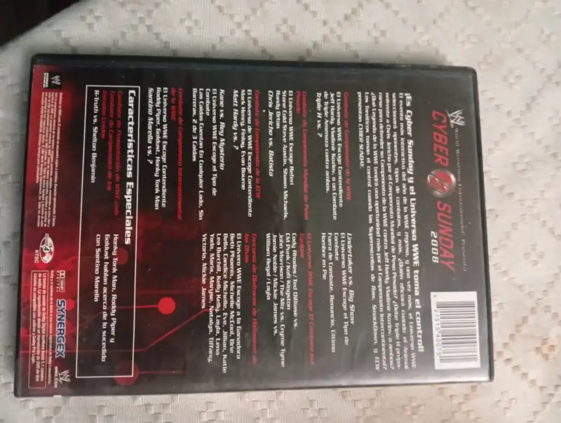 DVD WWE Cyber Sunday 2008 en buen estado - 2