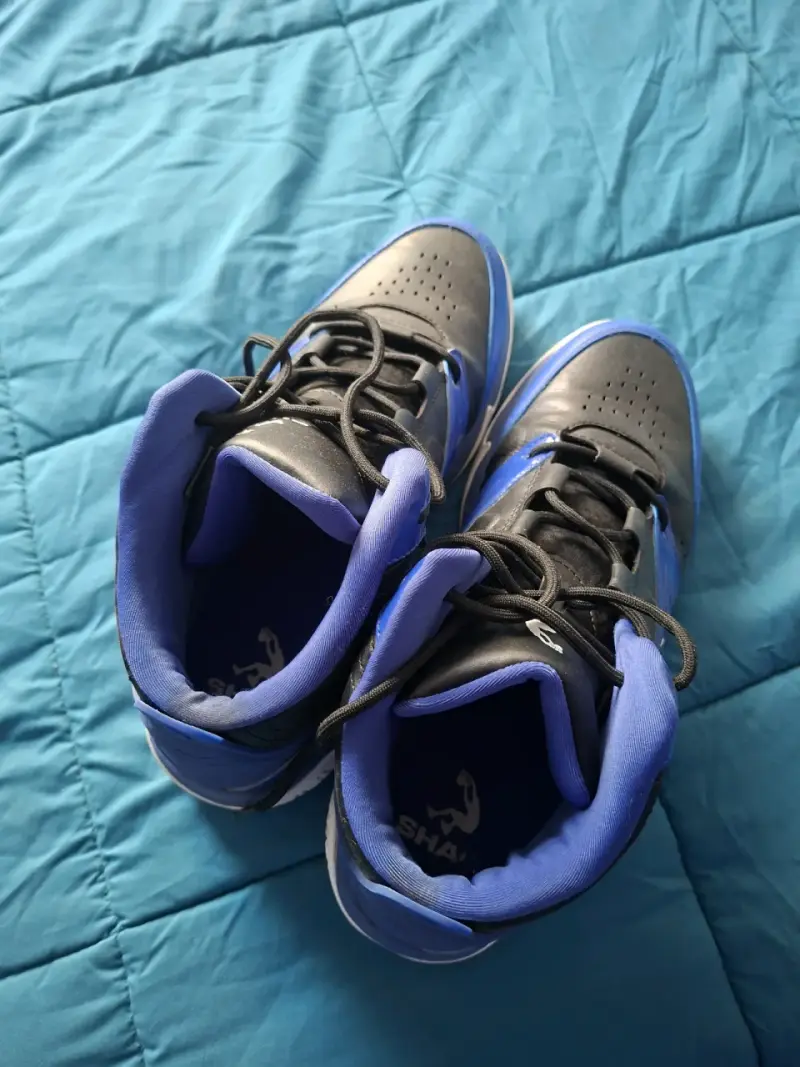 Zapatillas deportivas negras y azules para hombre - 1