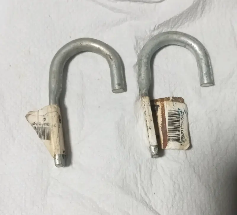 2 Ganchos de metal para colgar resistentes