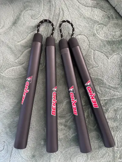 Nunchakus de entrenamiento Bekho negros - miniatura 1