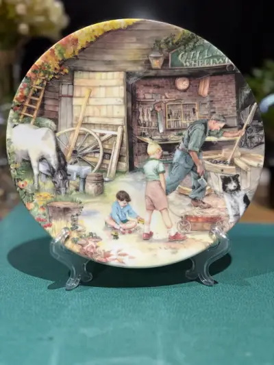 Plato decorativo Royal Doulton 'The Wheelwright' 1991 - miniatura 6
