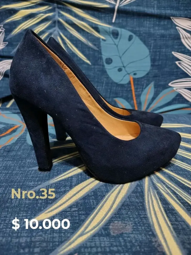 Zapatos de Tacón Negro Talla 35 - 2