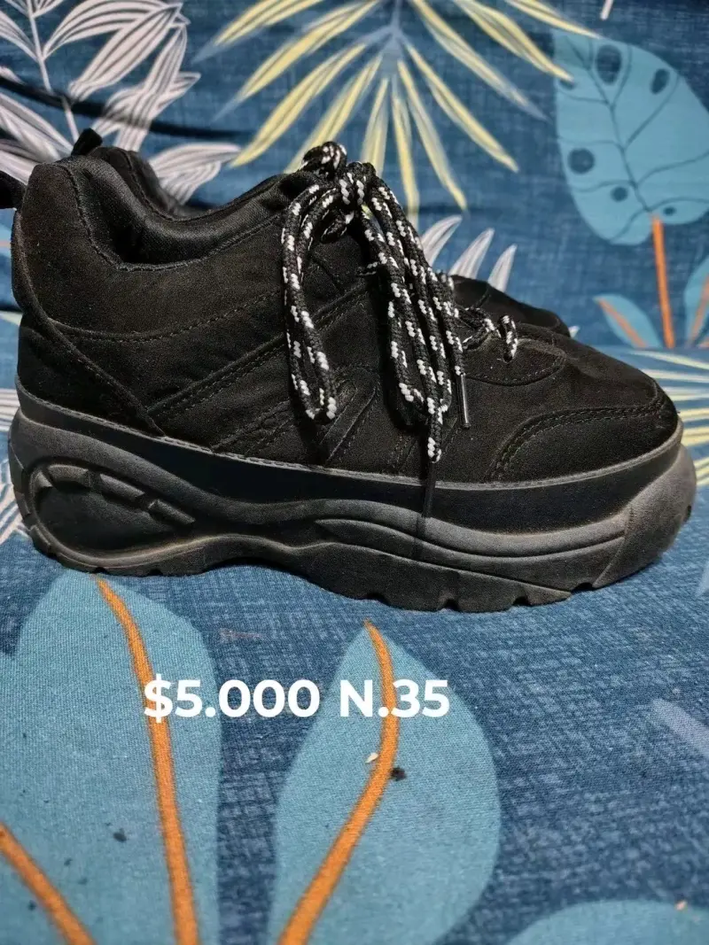 Zapatos de Tacón Negro Talla 35 - 3
