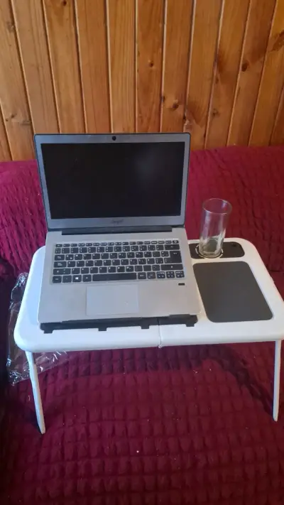 Mesa Plegable para Laptop con Ventilador, - miniatura 1