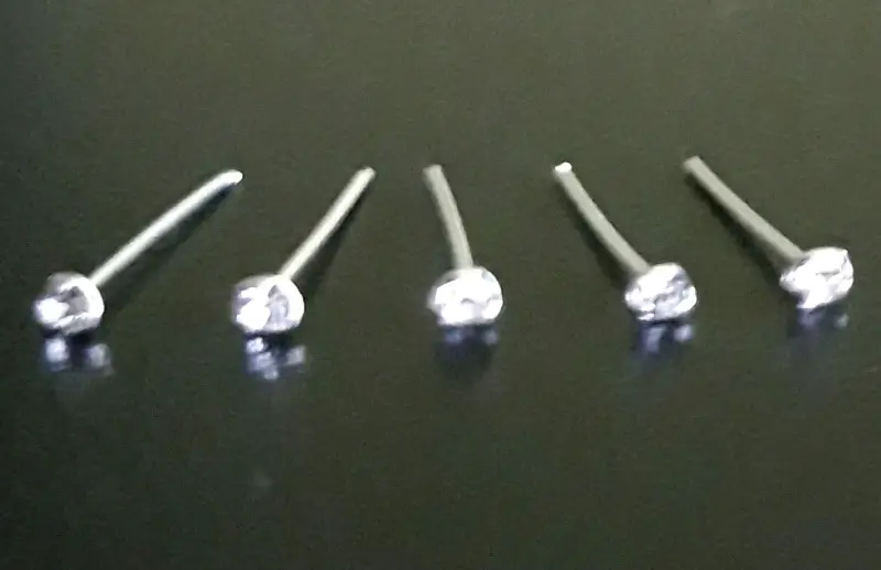 Set de 12 Piercings Nariz Plata 925 - 3