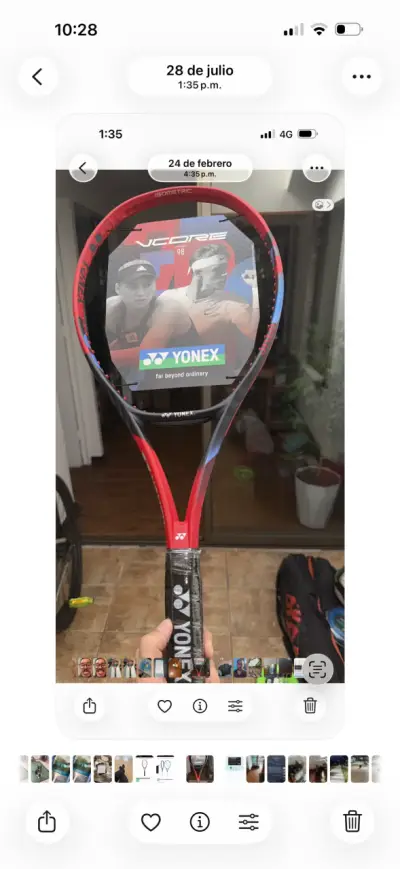 Raqueta de tenis Yonex Vcore 98 - miniatura 2