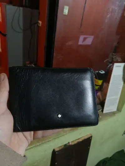 Billetera de cuero negra Montblanc - miniatura 1
