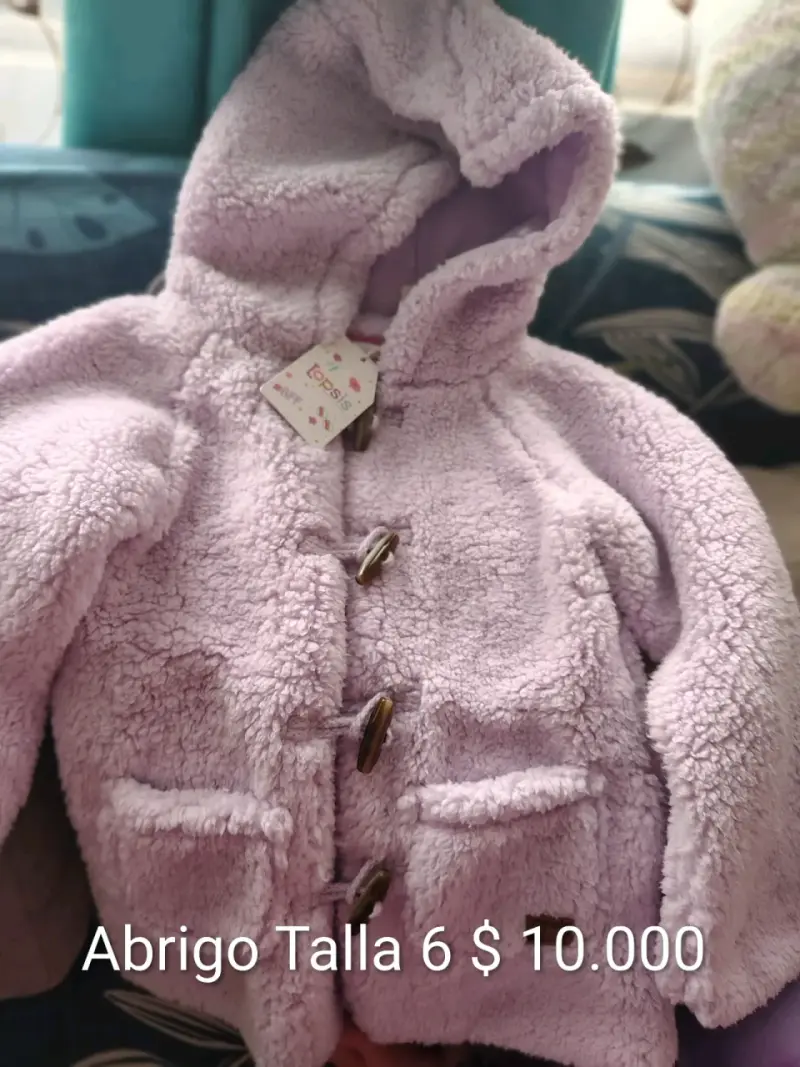 Abrigo de Niña Topsis Talla 6 Lila