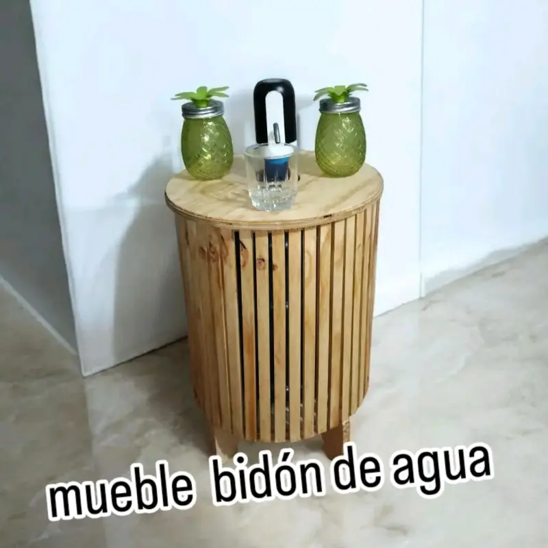 Mueble dispensador de agua de madera - 2