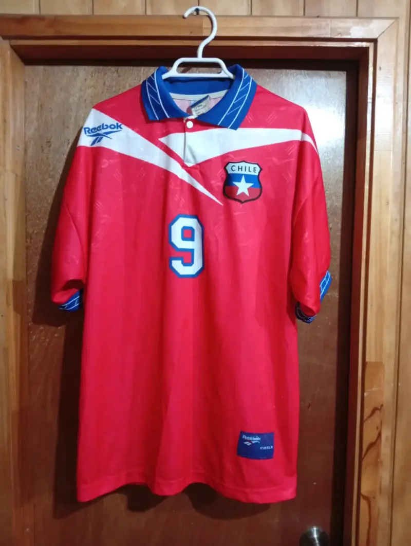 Camiseta de fútbol Chile Reebok número 9 - 1