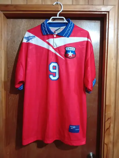 Camiseta de fútbol Chile Reebok número 9 - miniatura 1