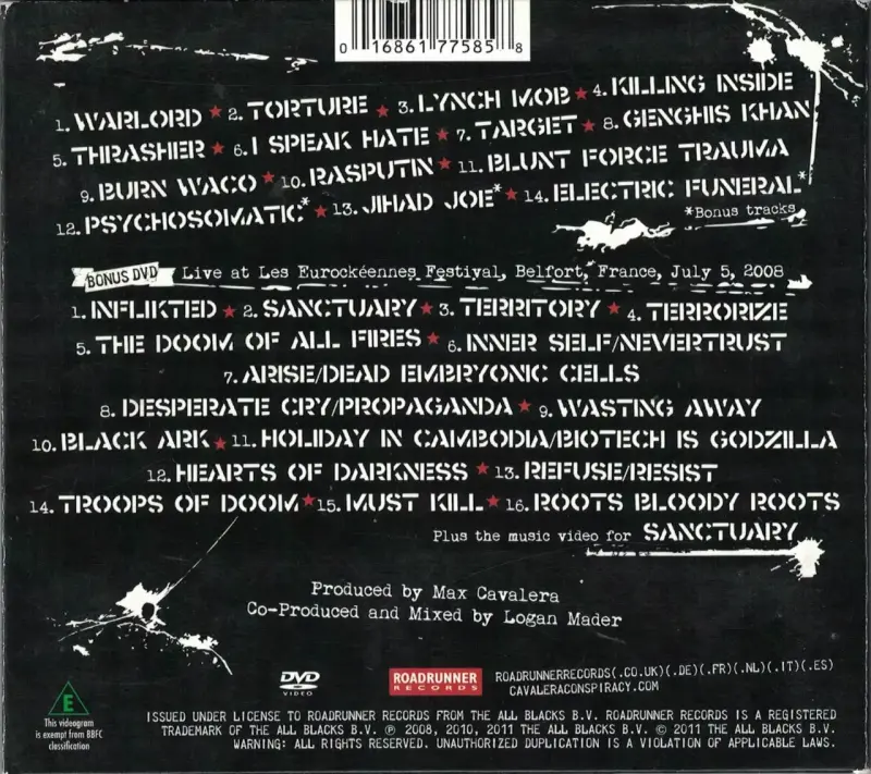 Cavalera Conspiracy - Blunt Force Trauma (CD) - 2