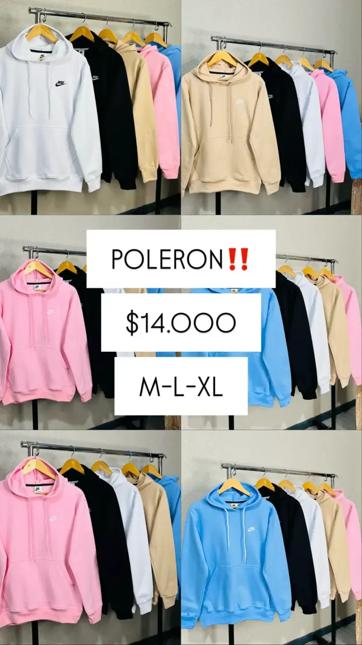 Polerones unisex variados colores y tallas - 2