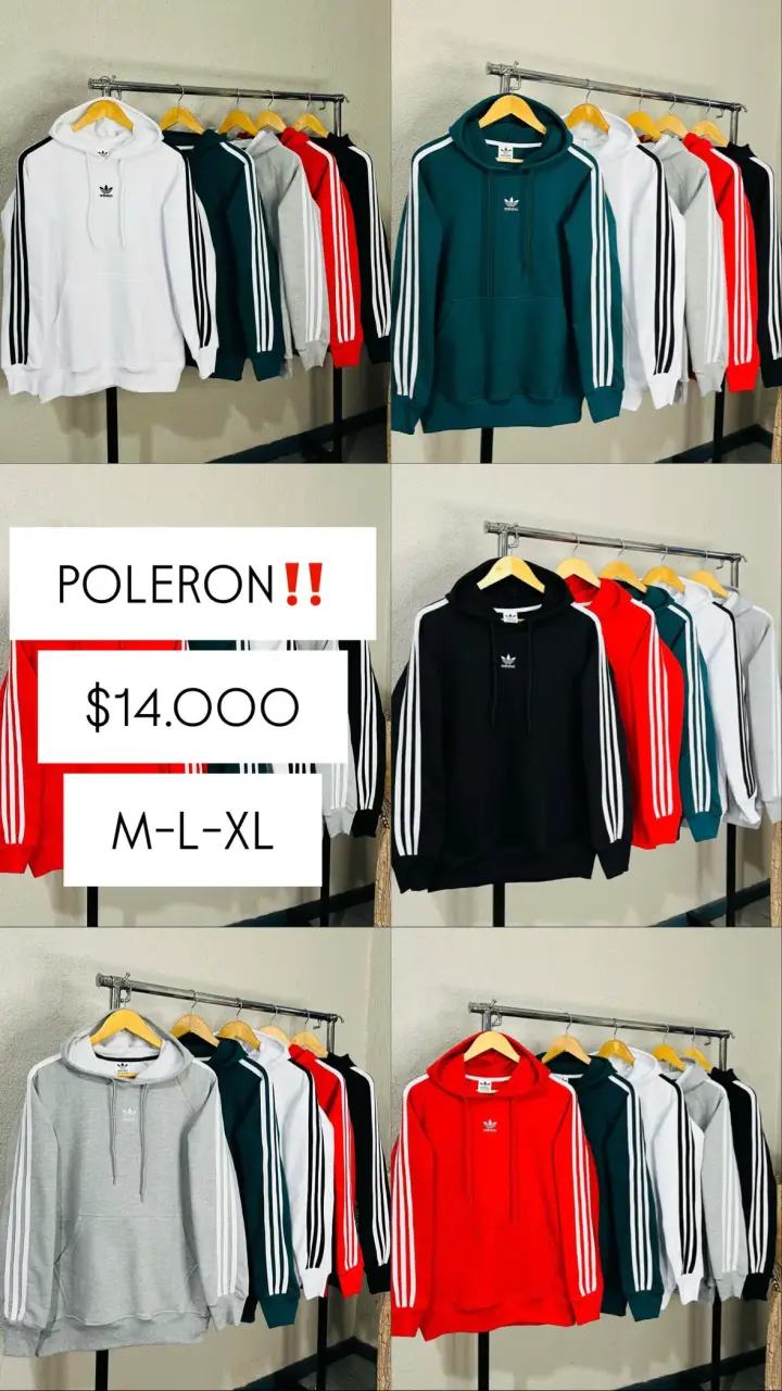 Polerones unisex variados colores y tallas - 5