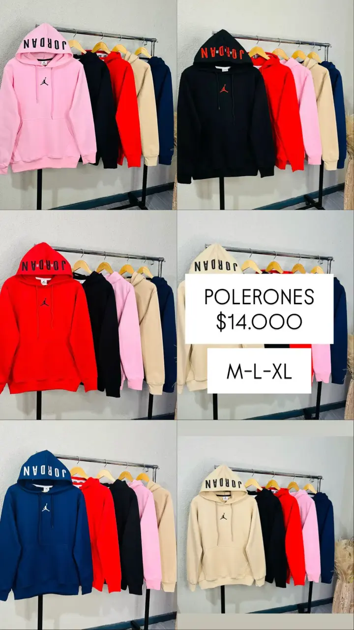 Polerones unisex variados colores y tallas - 6