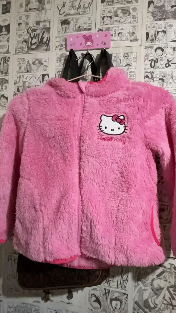 poleron rosa Hello Kitty para niña - 1