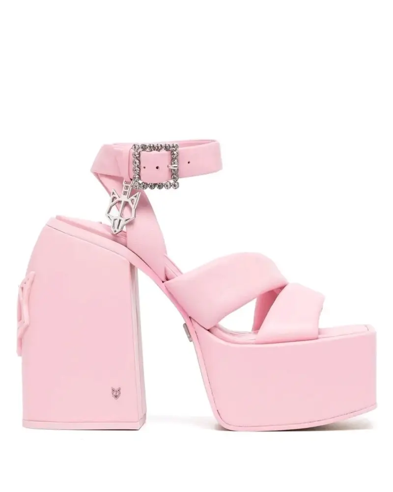 Sandalias plataforma rosadas Naked Wolfe - 3
