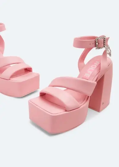 Sandalias plataforma rosadas Naked Wolfe - miniatura 5