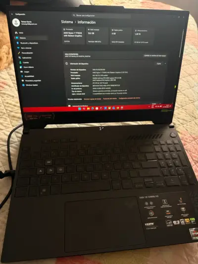 Laptop ASUS TUF Gaming A15 Ryzen 7 16GB RAM - miniatura 1