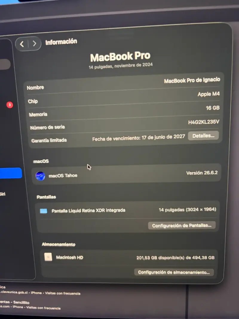 MacBook Pro 14 m4 16gb 512gb negro - 5