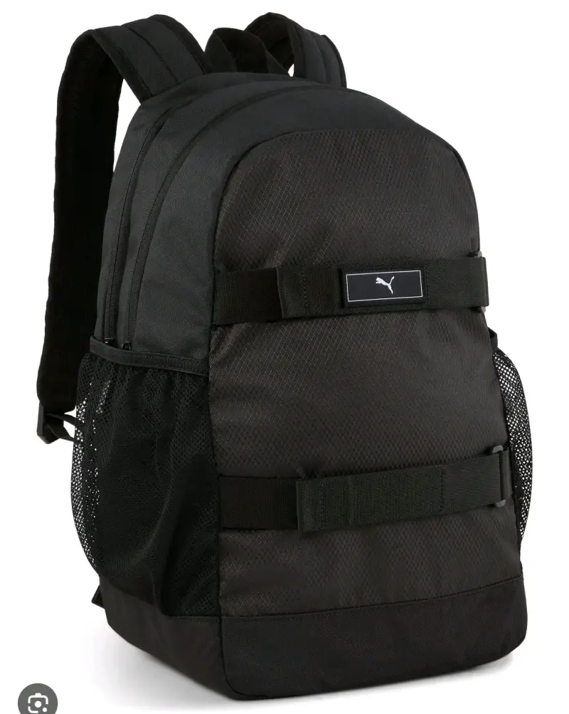 Mochila negra Puma con bolsillos laterales - 2