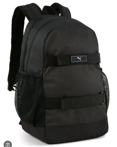 Mochila negra Puma con bolsillos laterales - miniatura 2