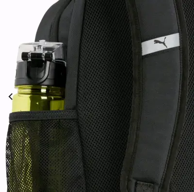 Mochila negra Puma con bolsillos laterales - miniatura 5