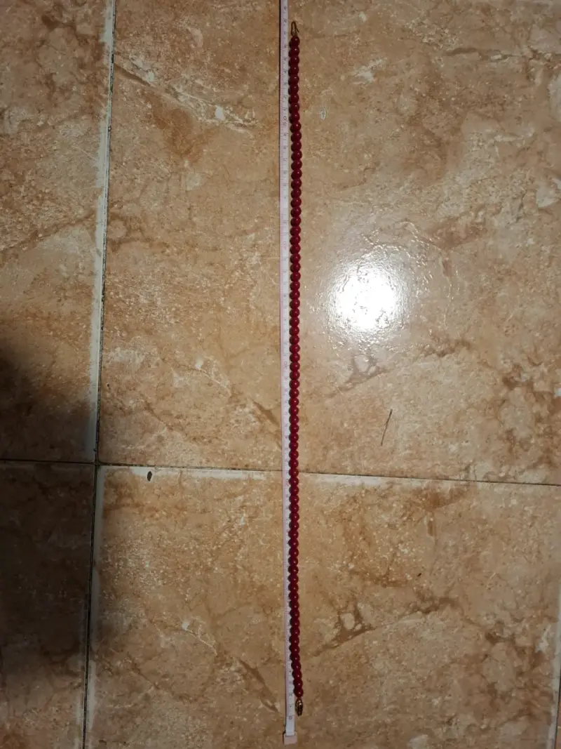 Collar de perlas rojas Mallorica - 2