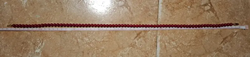 Collar de perlas rojas Mallorica - 4