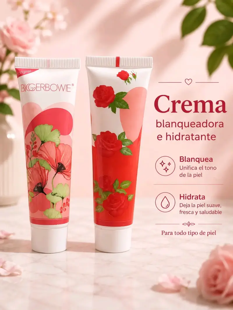Crema blanqueadora e hidratante BiggerBowie