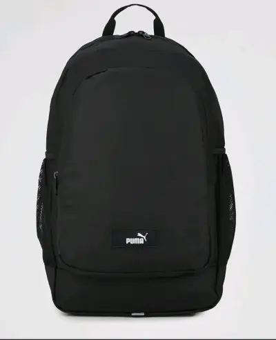 Mochila negra Puma con bolsillos laterales - miniatura 1