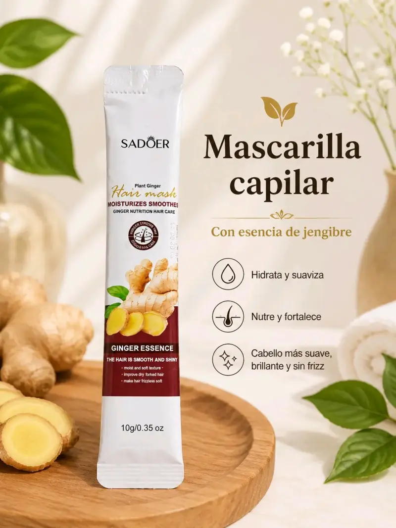 Mascarilla Capilar SADOER con Jengibre
