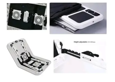 Mesa Plegable para Laptop con Ventiladores USB - miniatura 3