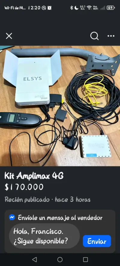 Kit Amplimax 4G Elsys con Router y Antena - miniatura 1