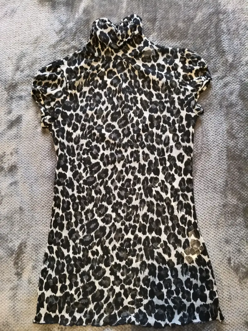 Polera de Leopardo Zara de Cuello Alto - 2