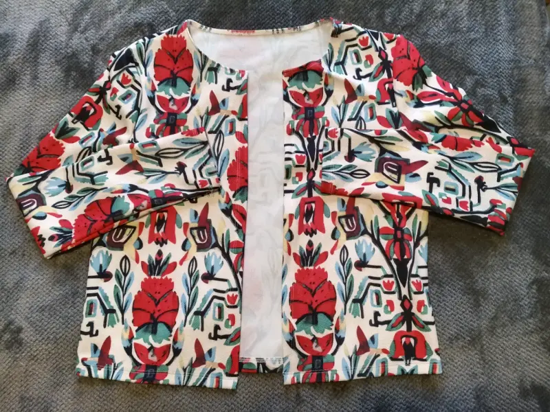 Chaqueta delgada estampada floral para mujer - 2