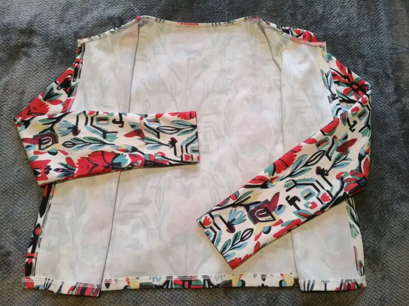 Chaqueta delgada estampada floral para mujer - 3