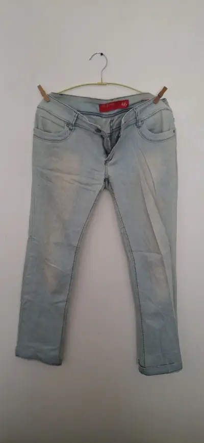 Jeans Mujer Talla 46 Efecto Desgastado - miniatura 2