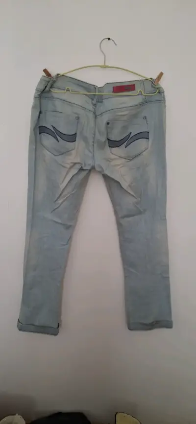 Jeans Mujer Talla 46 Efecto Desgastado - miniatura 3