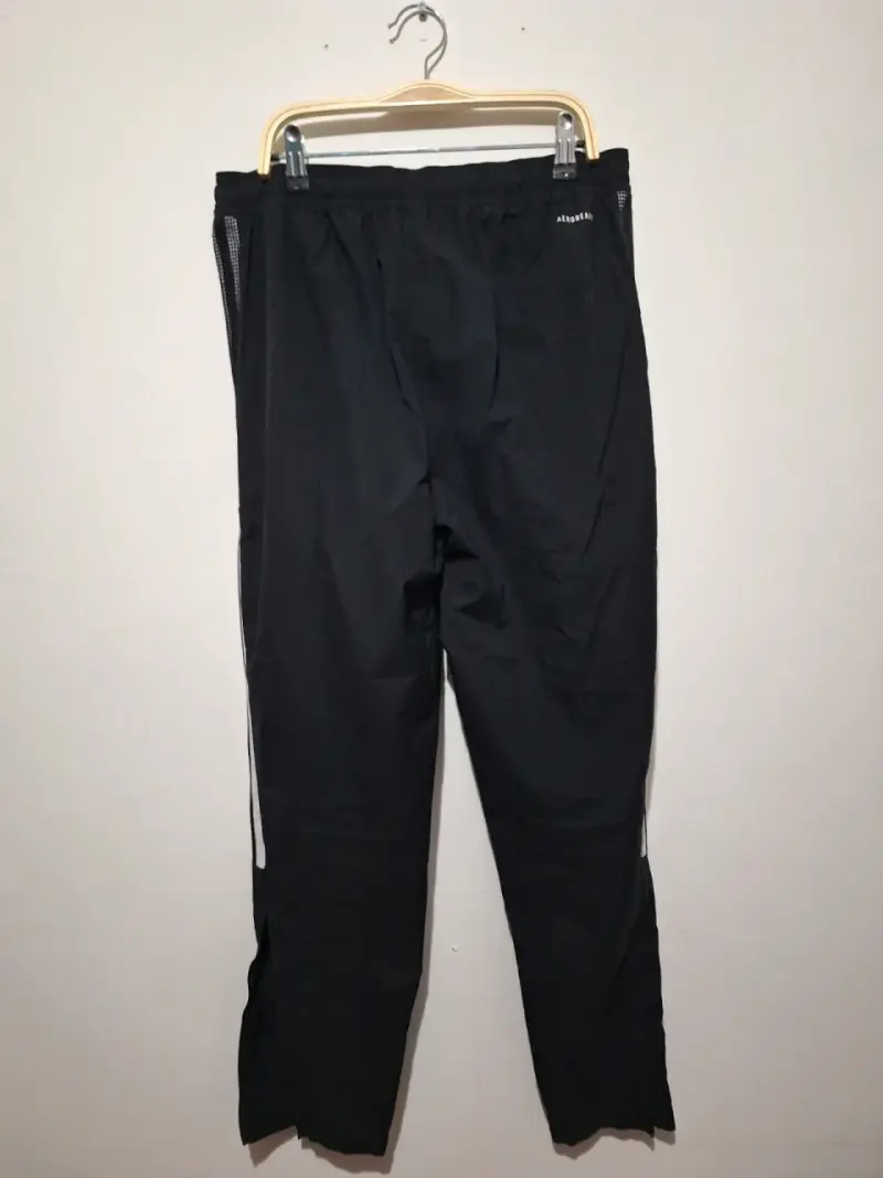 Pantalones deportivos negros Adidas con franjas - 2