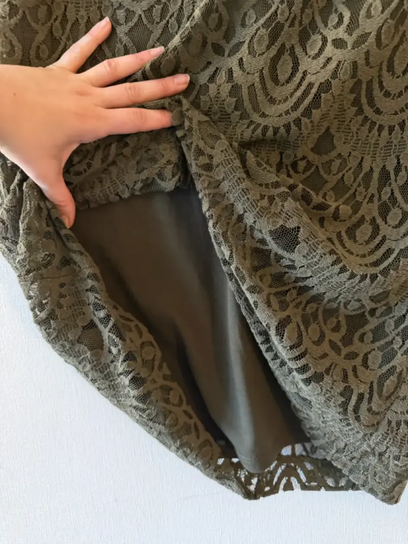 Vestido Encaje Verde H&M - 5