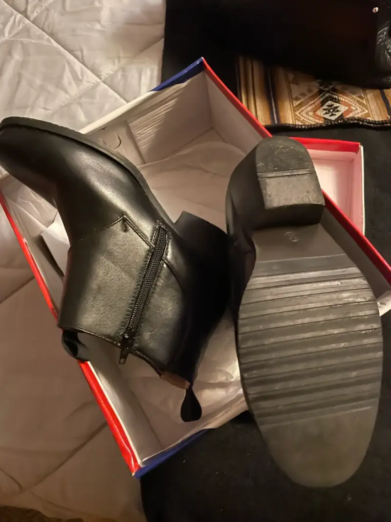 Botines de cuero negro para hombre - 2