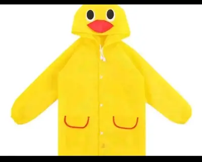 Impermeable infantil amarillo con diseño de pato - miniatura 1
