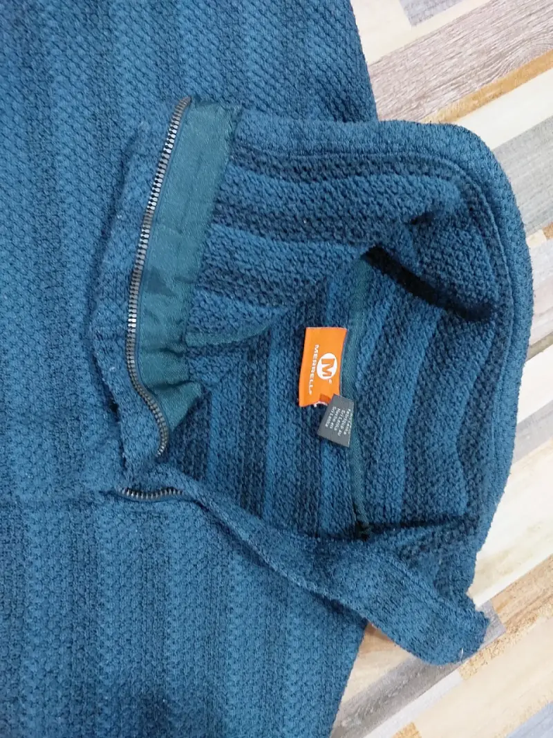 Polerón azul con capucha para hombre - 2
